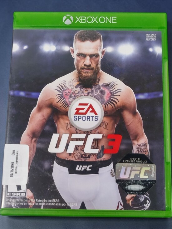 Microsoft Other - UFC 3 (Microsoft Xbox One, 2018) Clean Complete CIB Manual Inserts Tested
